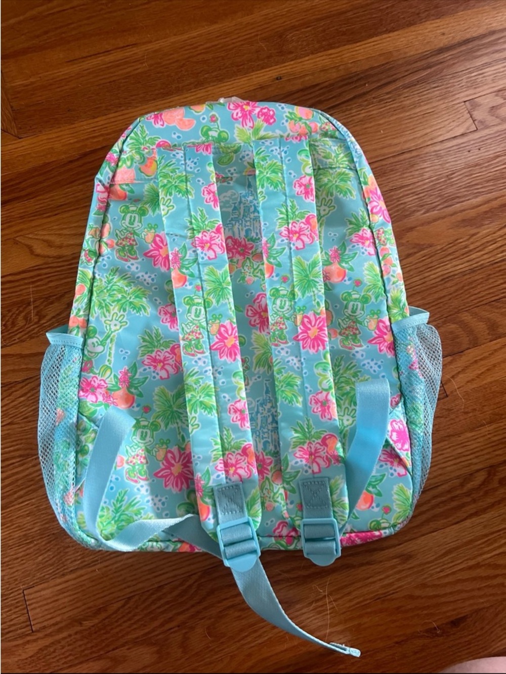 Disney Parks x Lilly Pulitzer Backpack Mickey & Minnie Mouse Cinderella Castle - Picture 7 of 12